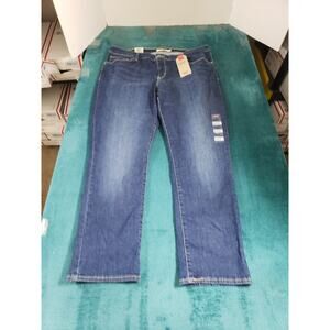 Levis Jeans Size 18 Short Womens Blue Pants Denim Classic Mid Rise Skinny NWT